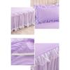 Easy To Clean Non-Slip Mattress Cover Wide Bed Skirt Elegant Princesses Bed Skirt Ruffled Bed Skirt