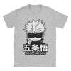 JJujutsu KKaisen Gojo Satoru T Shirts for Men Cotton Vintage TShirt Round Collar  Tees Short Sleeve Clothing Gift Idea