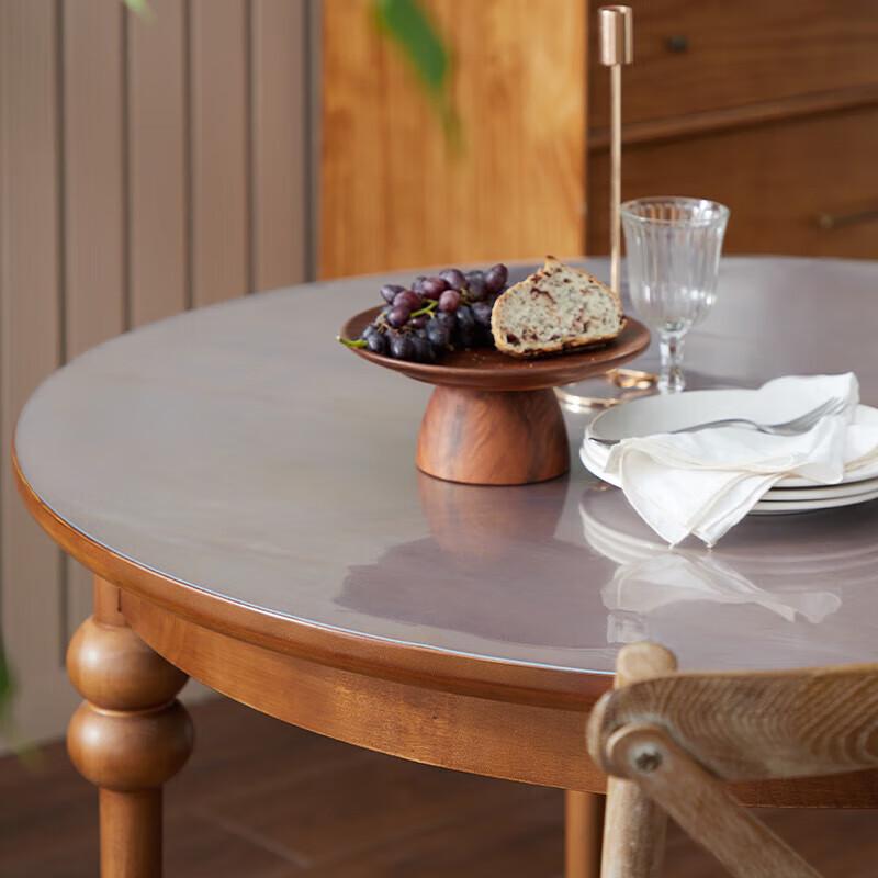 Muke Round PVC Waterproof Table Protector