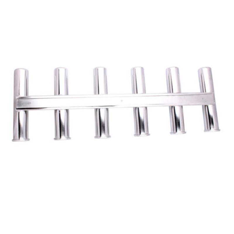 Boat Accessories The New Arrival 6 Link Fishing Rod Holder 6 Tubes Rod Pod Rack Stainless Steel Boat Marine Yacht