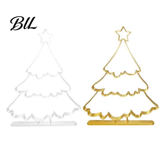 Durable Pla Ornament Gifts 3D Printed Hollow Christmas Tree Ornament, Modern Minimalist Festive Decorations Sculpture, Decorative Tabletop Centerpiece