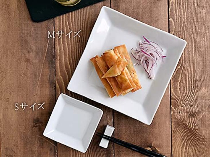 Tableware East White Tableware EAST Original Square Plate (S) (STUDIO BASIC) Set of 5 Small Plate Small Plate Western Tableware Square Plate Serving