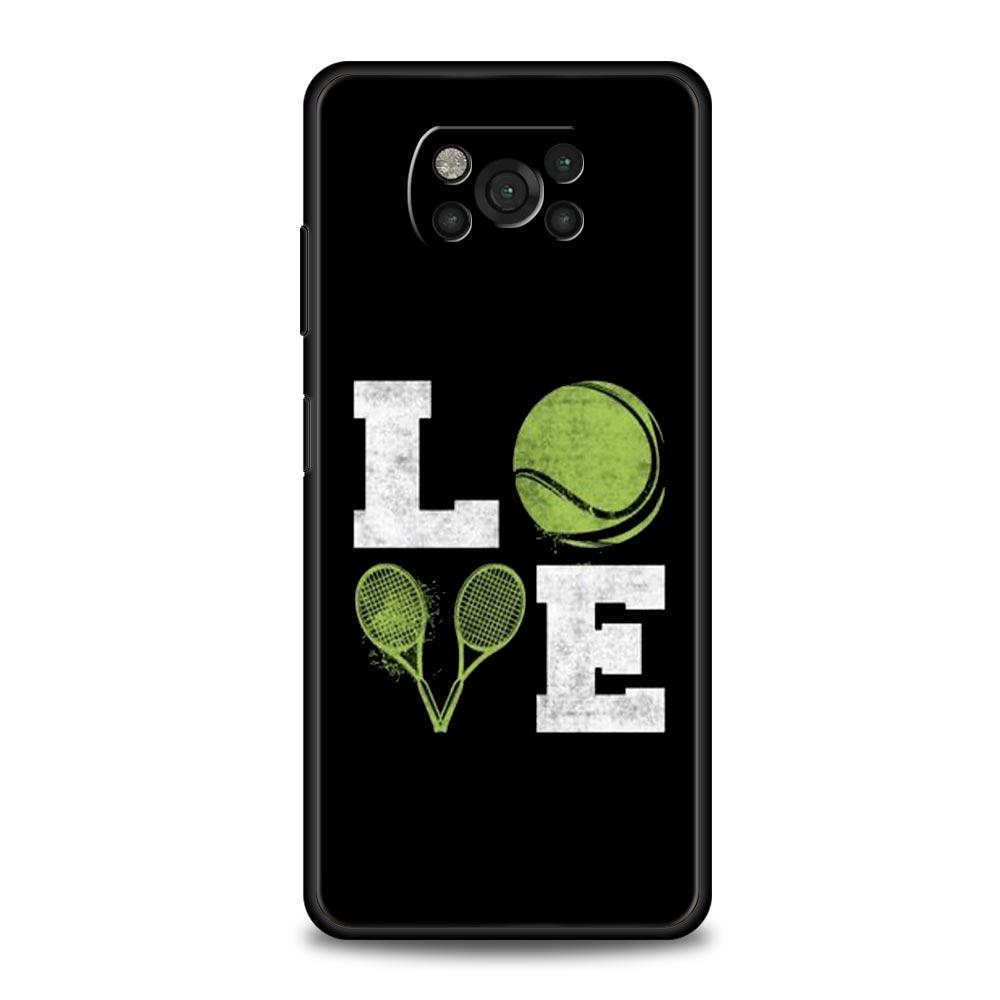 

Tennis Ball Sport Phone Case For For Xiaomi Poco X6 X5 Pro X4 X3 NFC F5 Pro F4 F3 GT M5 M4 Pro 5G M3 C51 C50 C55 Soft Cover Poco X6 Pro