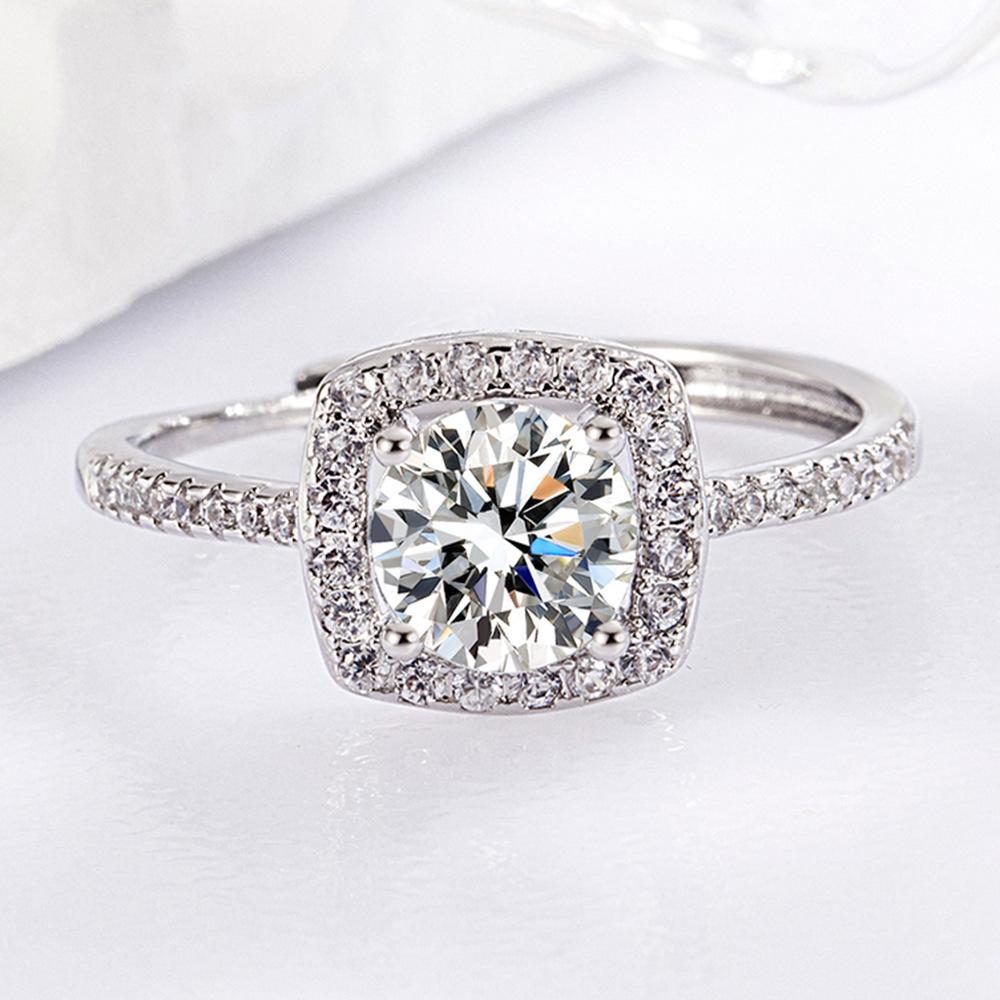 

Trendy Statement Ring with Unique Design and Embedded Details Adjustable