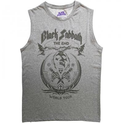 Black Sabbath Unisex-Erwachsene The End Mushroom Cloud Baumwoll-Tanktop
