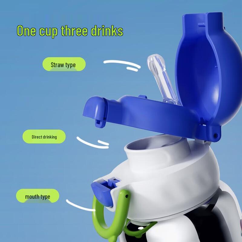 KOBACH Titanium Series Kids Dual-Drink Insulated Bottle, 520mL