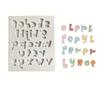 1pcSmall Write English Alphabet Number Fondant Silicone Mold Lowercase Letters Sugarcraft Cupcake Baking Mold CakeDecoratingTool