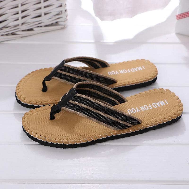 Erkekler Yaz Flip Flop plaj sandaletleri Kaymaz Kapalı Açık Rahat Düz Ayakkabı Erkekler Için Yüksek Kaliteli Ev Terlik