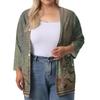Women's Fall And Winter Fashion Casual Soild 3/4 Sleeve Mid-Length Cardigan Jacket