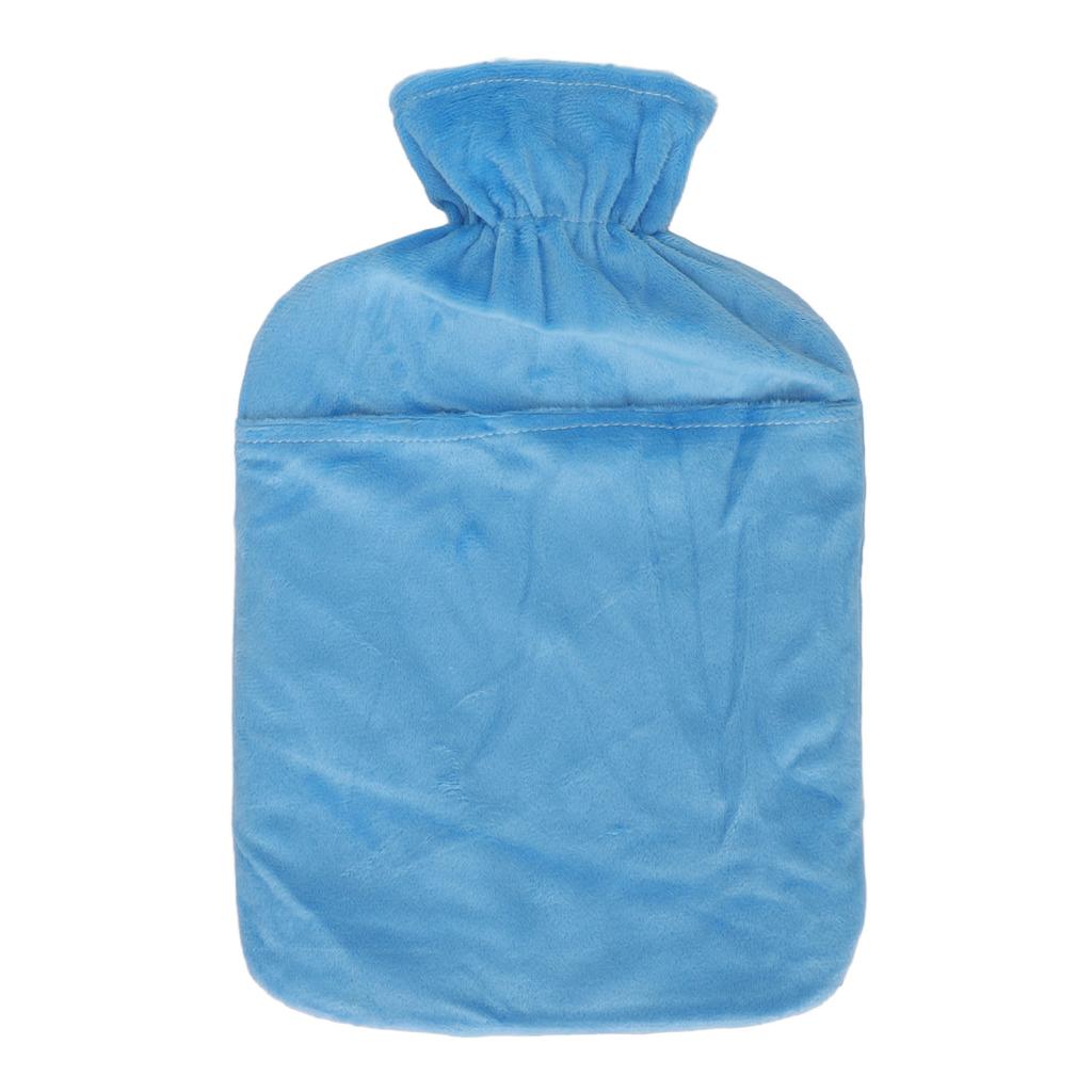 Hot Water Bag with Soft Plush Cover Home Portable Soreness Relief 2L PVC Hot Water Bottle for Menstrual Cramps