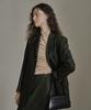 Kkeulle Wool Twill Setup Skirt_Deep Khaki