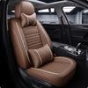Seamless Fit Single Seat Cover Quilted Leather Easy To Clean Headrest