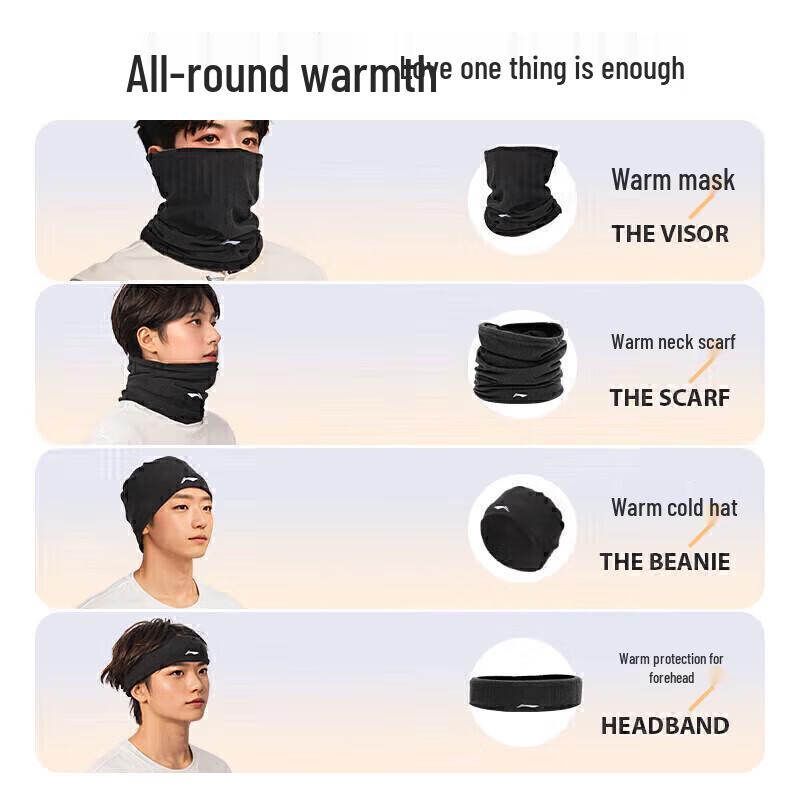 Li-Ning Men's Winter Cycling Balaclava & Neck Gaiter