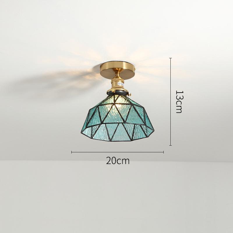 Modern Ceiling Lamp Tiffany Shade Kitchen Aisle Balcony Bedroom Home Art Decor Led Ceiling Lights Pendant Chandelier Living Room
