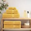 Premium Sauna Towels SOLUND 4 Pcs. Gold 80 X 200 Cm 600 G M²