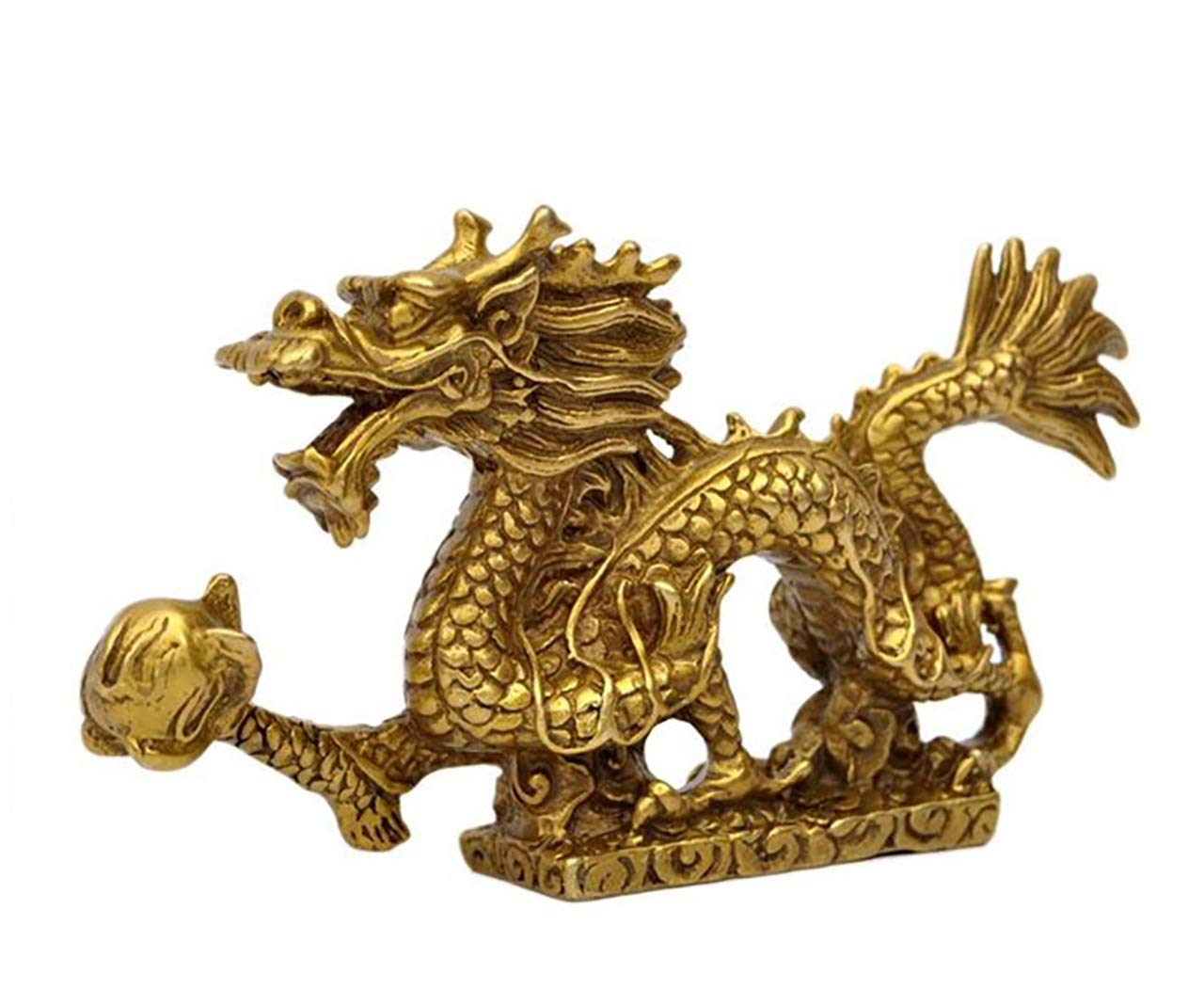 

Stork Corp Dragon Shenlong Single Dragon Figurine, 4-inch, Copper, Brilliant Fortune, Good Luck, Happiness, and Fortune, Feng Shui Item