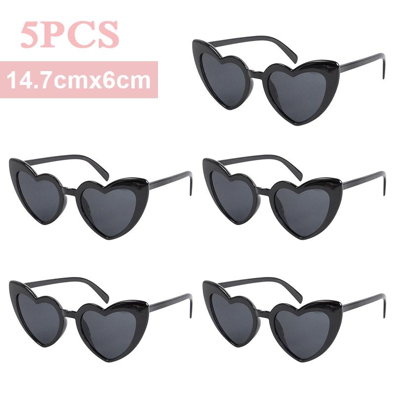 Bachelorette Party Sunglasses Wedding Bridal Shower Decor Hen Party Supplies Bride To Be Bridesmaid Gift Heart Shaped Glasses