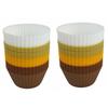 48Pcs DIY Silicone Cupcake Baking Cups Round Shape Muffin Cupcake Mold Food Baking Mold  Baking Tool