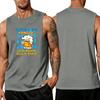 Ärmelloses Herren Tanktop Lässiger Lockerer Schnitt Sommer Atmungsaktiv Muskelshirt mit Grafikdruck Geeignet für den täglichen Gebrauch und Outdoor-Aktivitäten