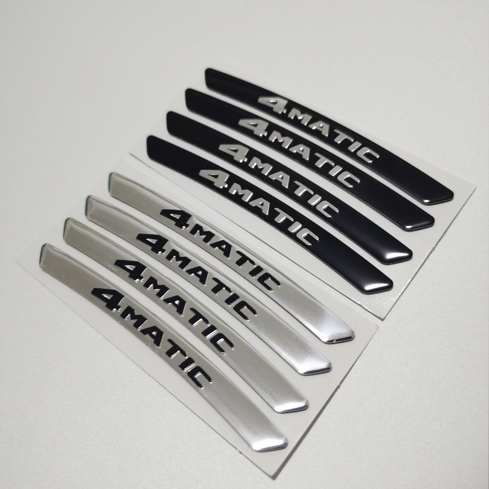 

For AMG wheel eyebrow sticker 4 Uds Brabus cube sticker AMG tire embellishment for Mercedes Benz Brabus 4MATIC W212 W205 W463 A/B/C/E/S/G серебряный