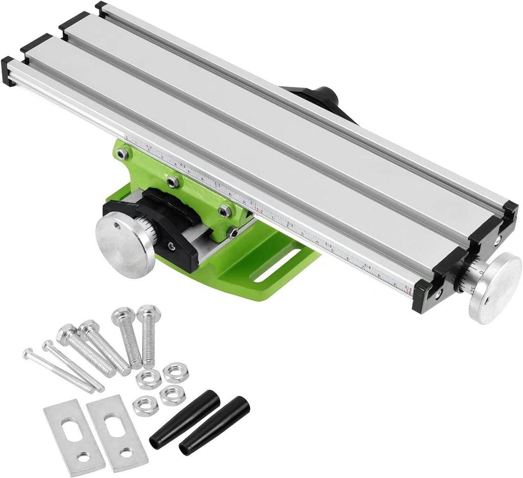 High Precision Multifunctional Compound Cross Slide Table – X-Y Adjustable Worktable For Bench Drill, Milling Machine, Diy