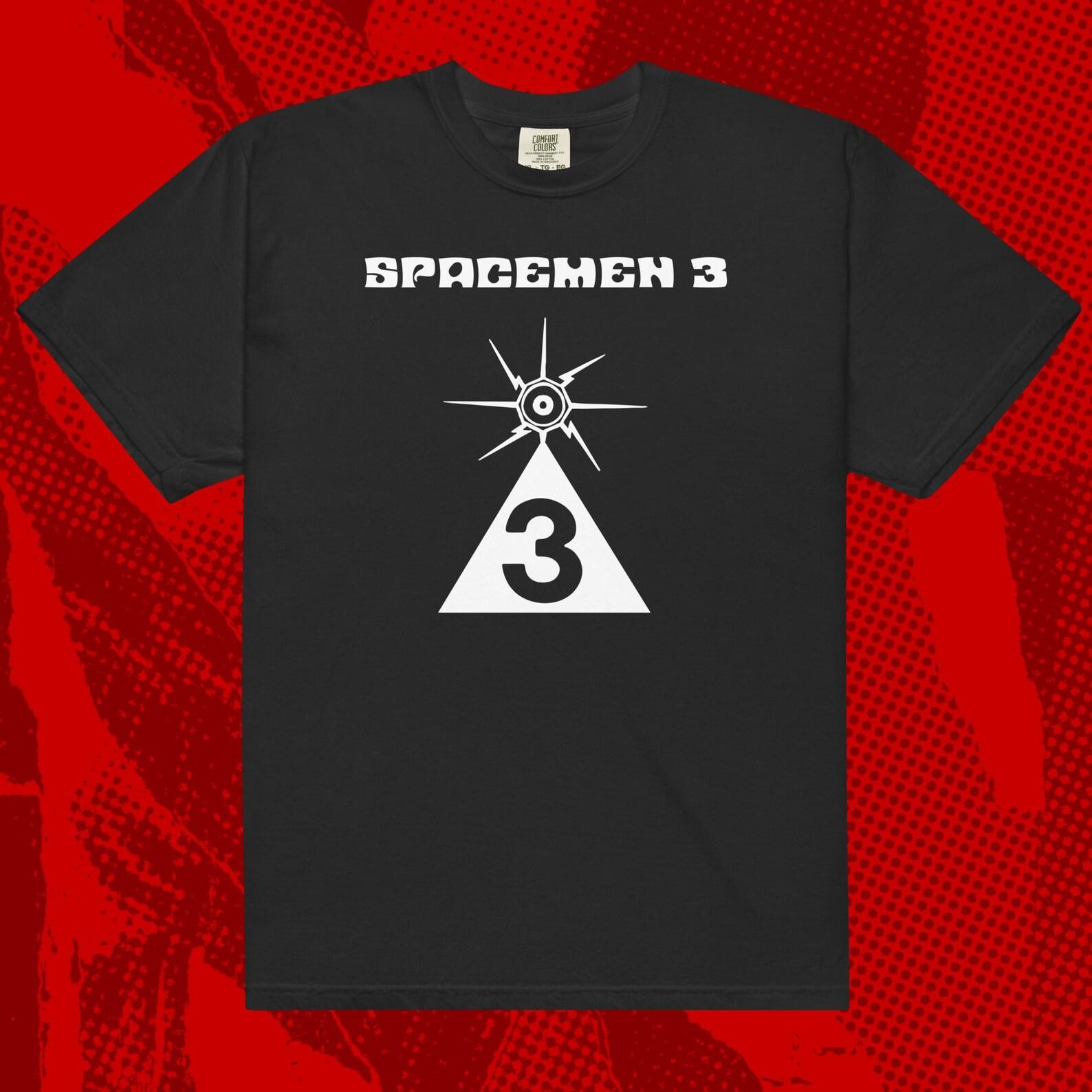 Spacemen 3 Logo Shirt | Psychedelic Rock Spiritualized Sonic Boom Galaxie 500 3XL