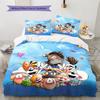 Diddl2 Pattern Bedding Quilt Set  Home Decoration  Gift (1 * duvet cover + 2 * pillowcase  without core)