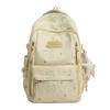 Cute Bear Print Backpack for Girls Teenagers Large Capacity School Bag Lightweight Student Rucksack
