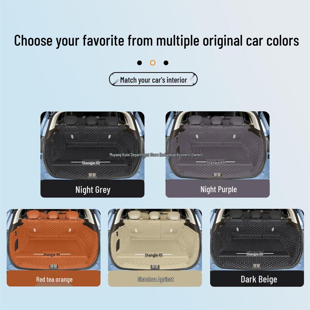 Huawei Shangjie H5 Trunk and Tail Box Mats - Full Coverage, Modified Design, Set of 25