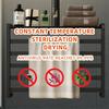 220V / 50Hz Bathroom Fittings Electric Heated Towel Rack Stainless Steel Sterilizing Smart Towel Dryer 70W