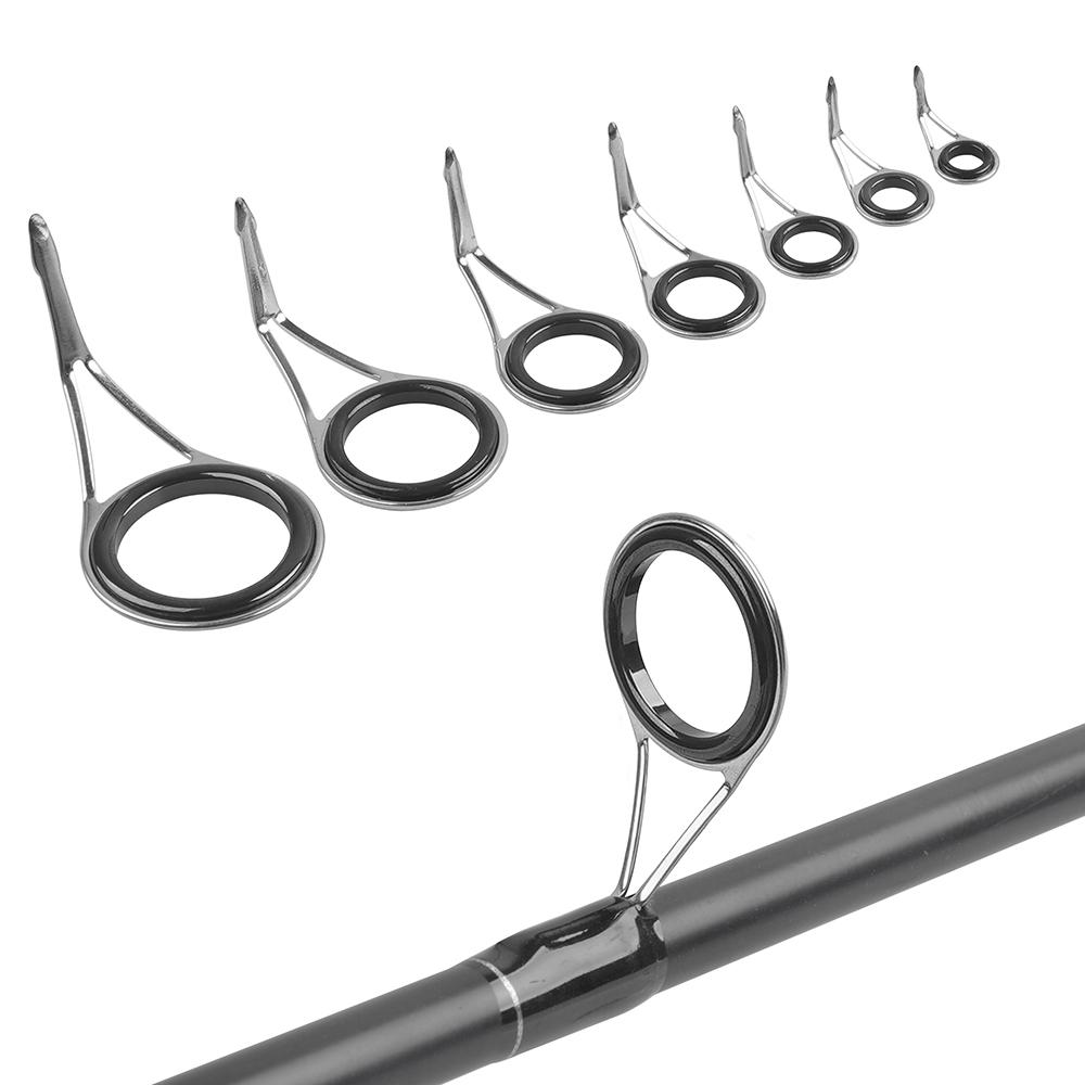 

7 шт./14 шт. Набор для ремонта удилища из нержавеющей стали, набор для ремонта кончика удилища, направляющие для спиннингового и кастингового удилища, замена снастей 7Pcs