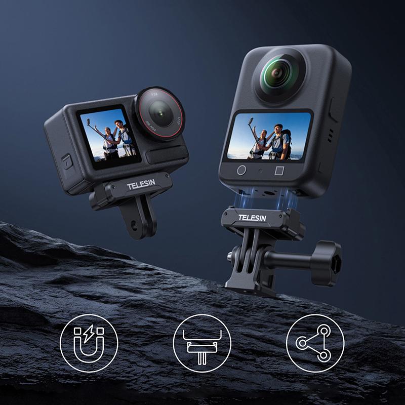 

Magnetic Two Claw Adapter Action Camera Accessories For Dji Osmo 360 Qucik Release Aluminium Alloy Dual Claw Interface 1pc