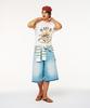 Seteo Sun Retro Graphic Short Sleeve T-Shirt Retro Ivory