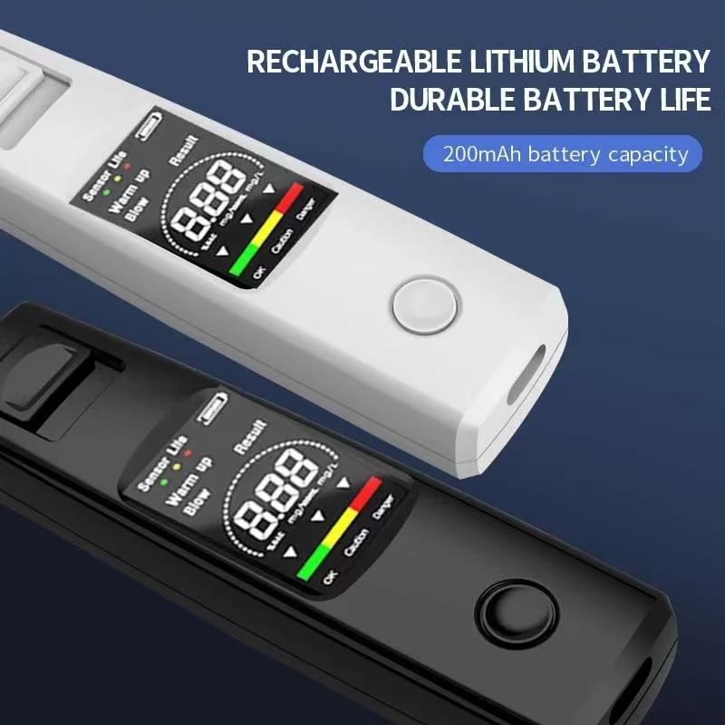 Alcohol Tester Professional High Sensitivity Breathalyzer Non-Contact Alcoholometer Type-C Charging Portable Breathalyzer