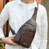 Men'S Crossbody Bags Men'S Chest Bag Designer Messenger Bag Leather Shoulder Bags Diagonal Package Large Capacity Bag For Travel