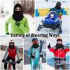 Warm Fleece Lined Winter Balaclava, Windproof Ski Face Mask with Hood and Neck Warmer, Stretchable Full Coverage Outdoor Headwear for Men and Women