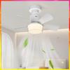 Three Wind Speed Electric Ceiling Fan Light E27 Socket Fan Lamp Living Room Bedroom Dimmable RGB Lighting Ceiling Fan