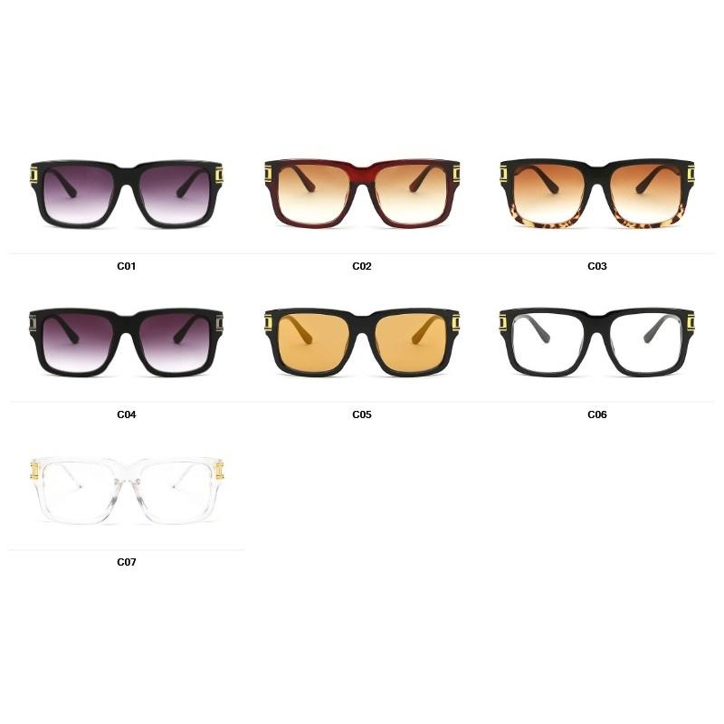 Luxury Classic Men Sunglasses Square Designer Mens Fashion Sun Glasses Retro Vintage Brand Shades