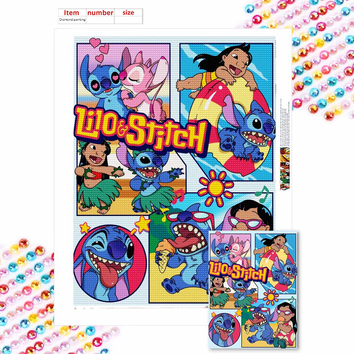 

Full Round Diamond Painting Star Baby Art Rhinestone Picture Mosaic DIY 5D Cross Stitch Embroidery Home Decoration Round 20x30cm