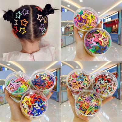 25Pcs/box Girls Cute Star Hairpins Snap Clips Kids Sweet Hair Ornament BB Clip Barrettes Fashion Hair Accessories