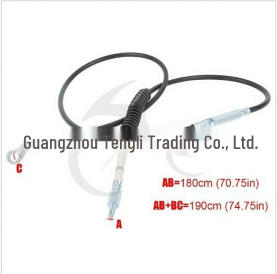 Black Leather Clutch Cable (1.9M) for FLHTCU, FLHRC, FLHR, FLHX 2008-2013 Models