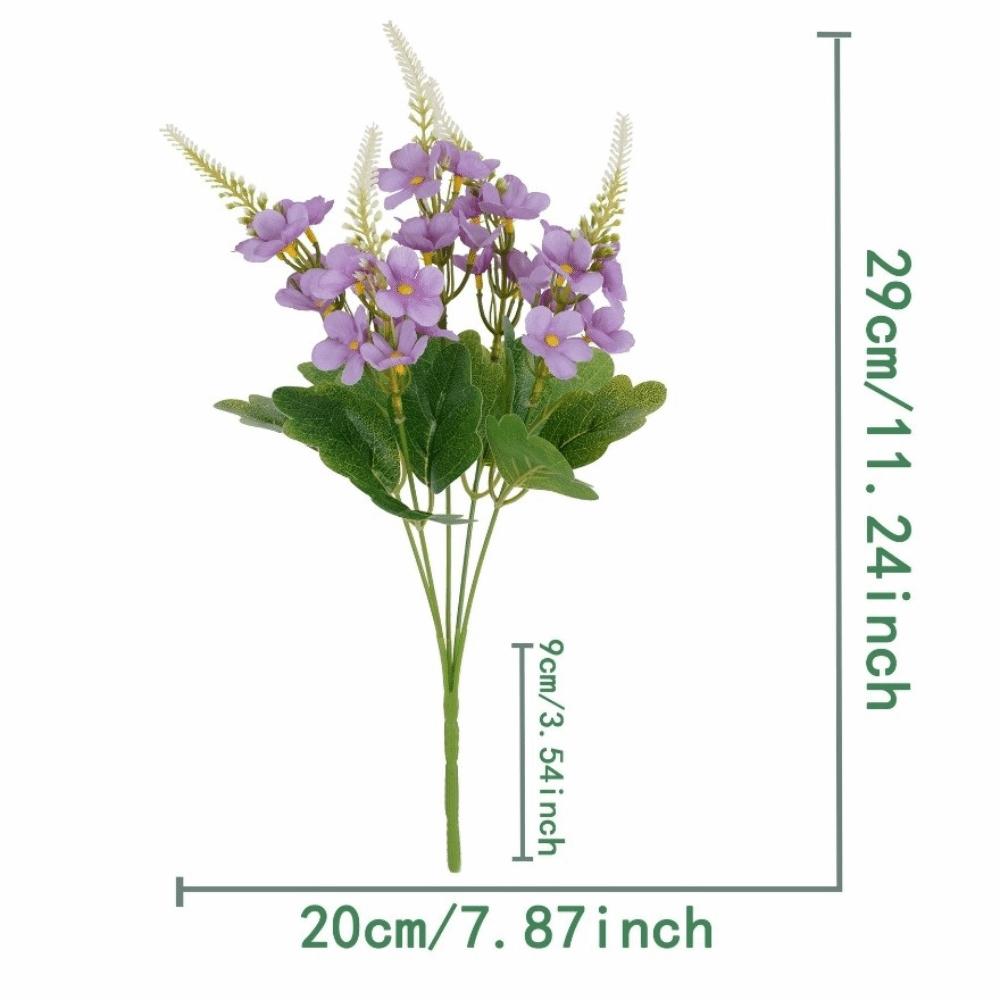 New Chrysanthemum Artificial Pansy Flowers Realistic DIY Floral Flower Bouquet Soft Simulation Flowers Photography Props