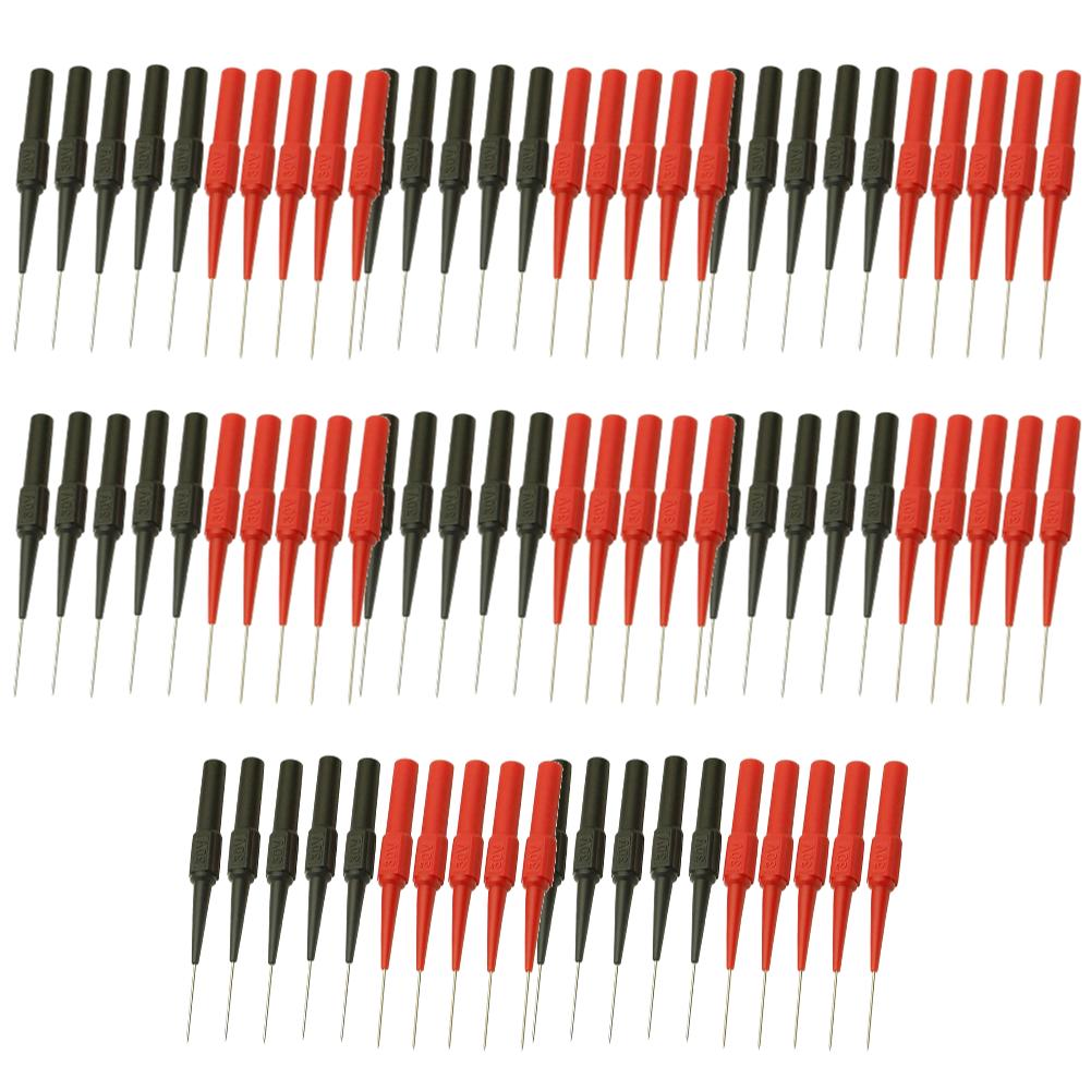 100-10pcs Insulation Piercing Needle Pin Multimeter Piercing Needle Probe Measuring Device Acupuncture Car Tool for Banana Plug