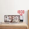 Projection Alarm Clock Mains and Battery Operated Digital Clock Brightness Adjustable Projection Digital Alarm Clock for Bedroom