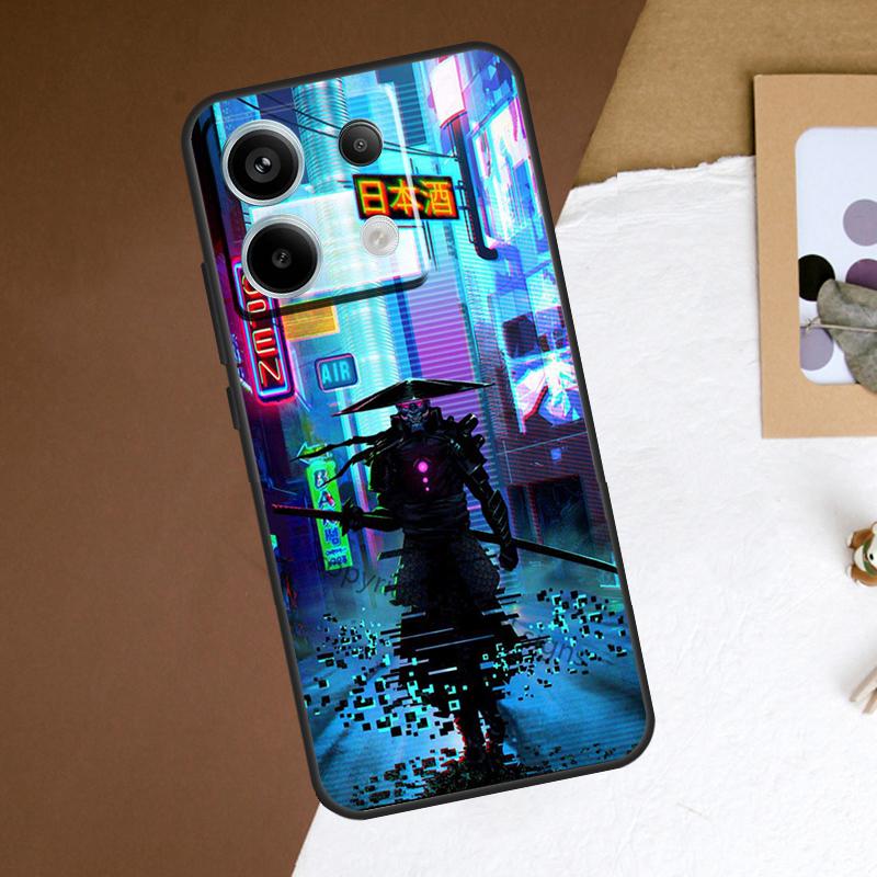 Japan Samurai Ninja Phone Case For Redmi Note 12 13 Pro Plus 9 10 11 Pro 9S 10S 11S 12S Redmi 10C 12C 13C Cover