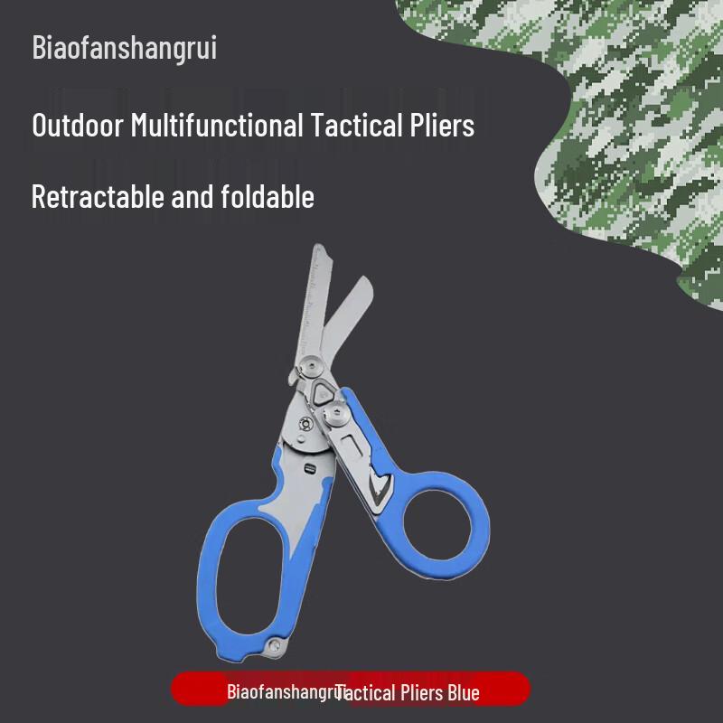 Tactical Multi-tool Pliers with Foldable Scissors