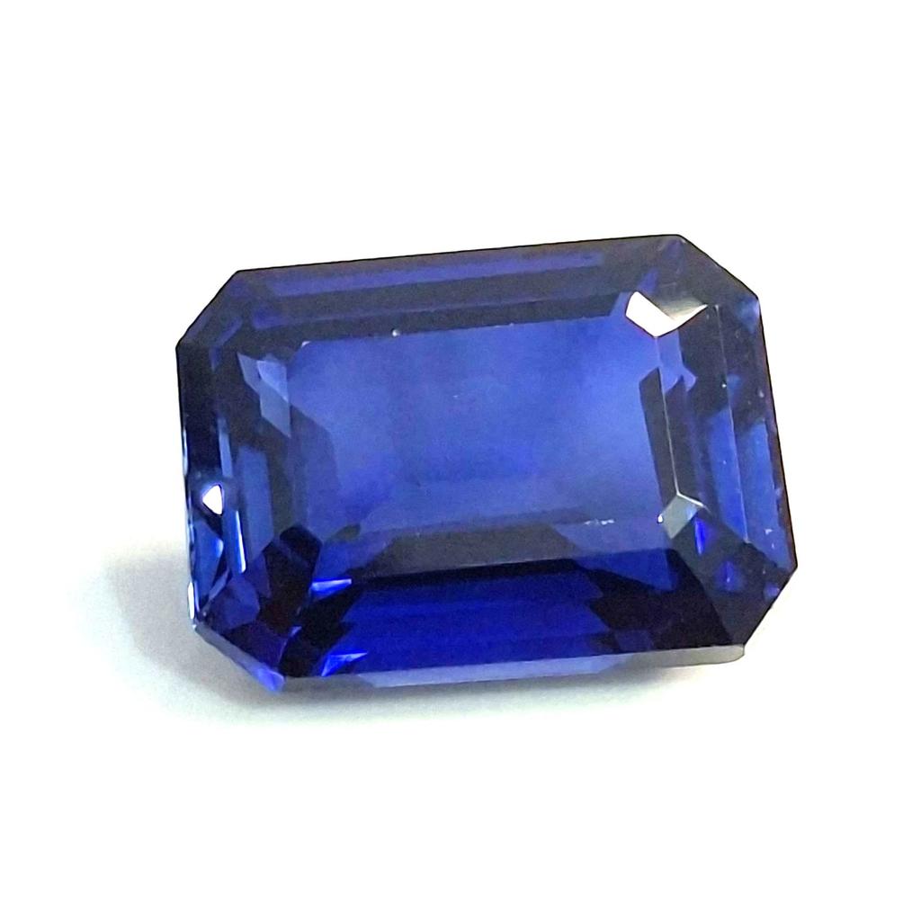 11-13 Ct Natural Blue Sapphire Emerald Cut Stunning Certified Loose Gemstone