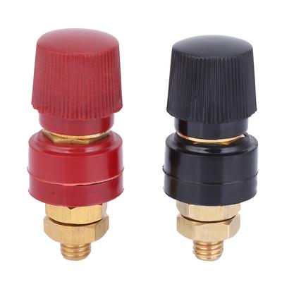 2PCS 200A Brass Pillar Terminal Block M8 Thread Terminal Post 555 Binding Post  Electrical Wiring