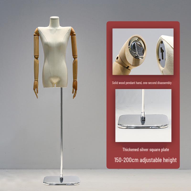 Korean Women's Clothing Store Mannequin: Pendant Arm Flat Shoulder Display Stand