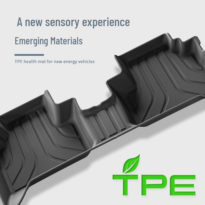 Compatible Floor Mats Set for 2025 Volkswagen Tharu: TPE Eco-Friendly Car, Trunk, and Seat Back Mats.